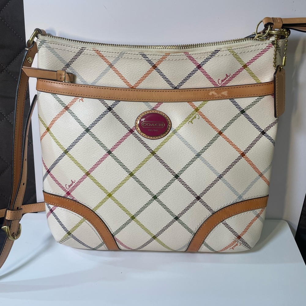 Coach Cream Multicolor Crossbody Bag